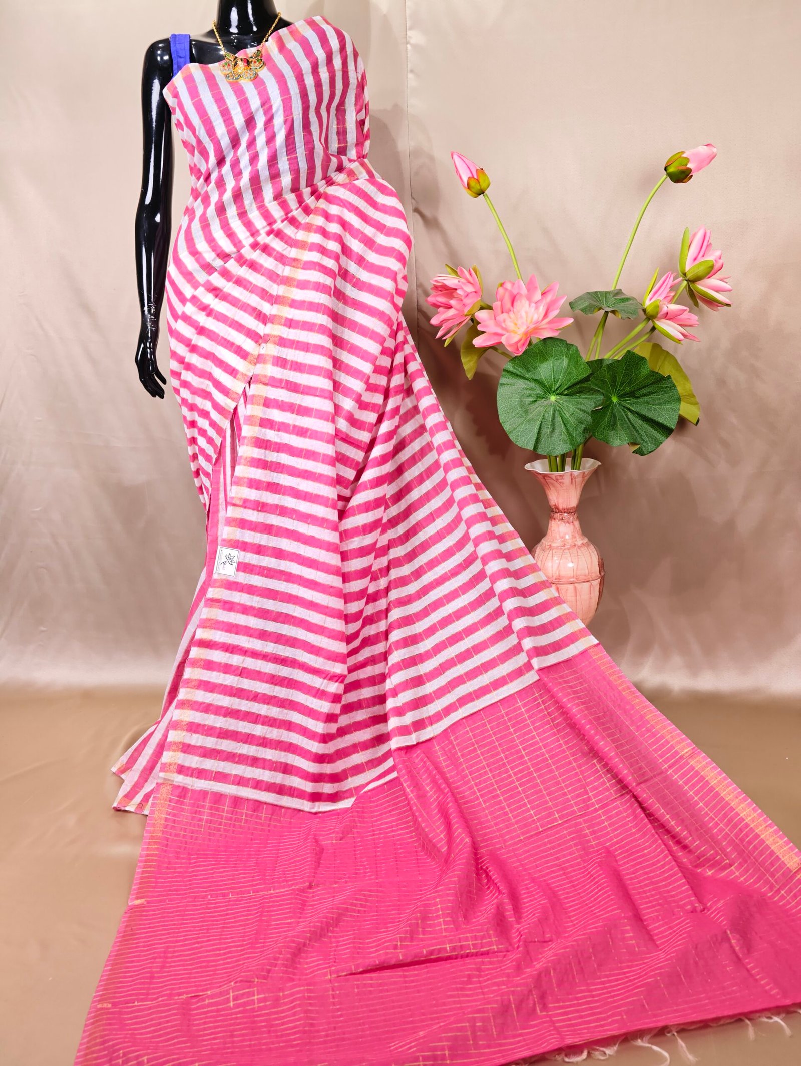 Semi Chanderi Cotton