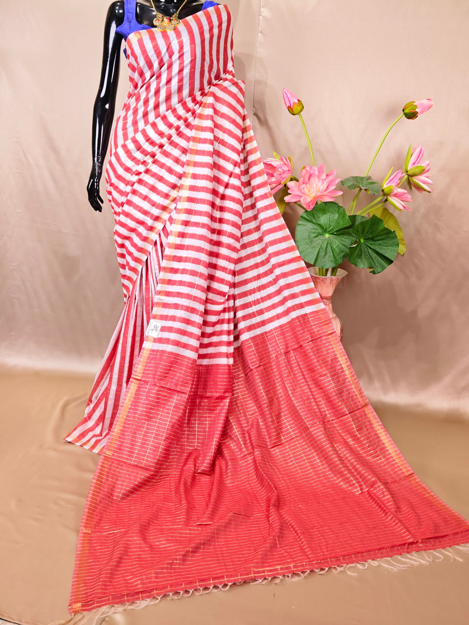Semi Chanderi Cotton