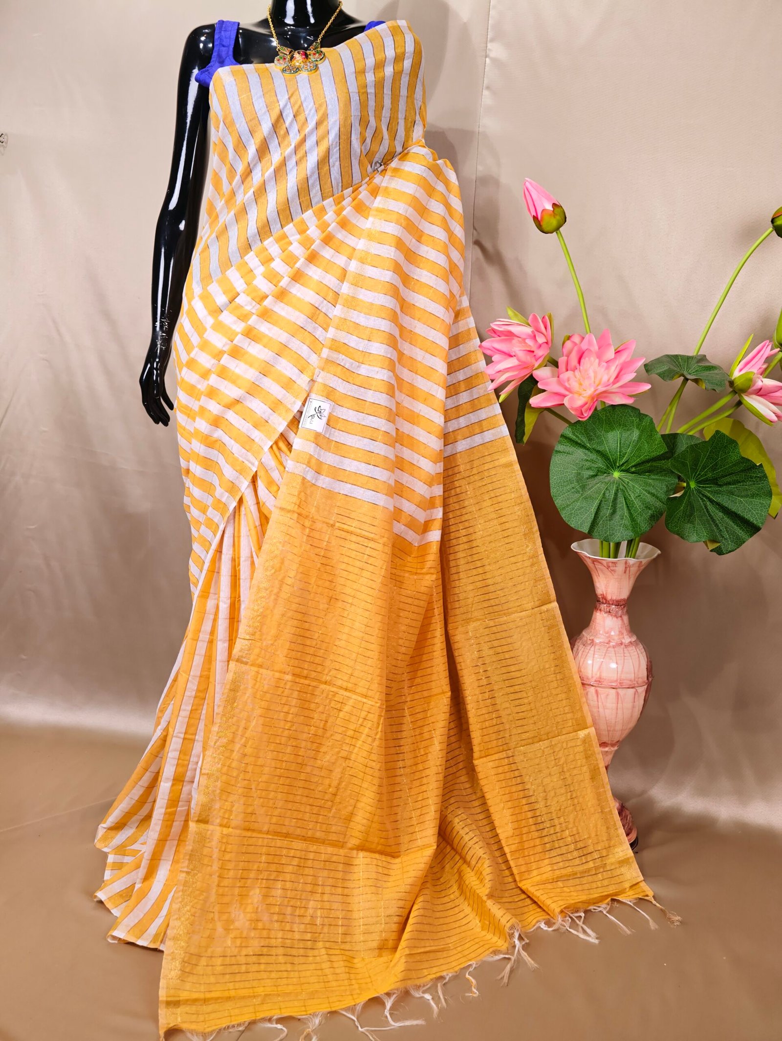 Semi Chanderi Cotton