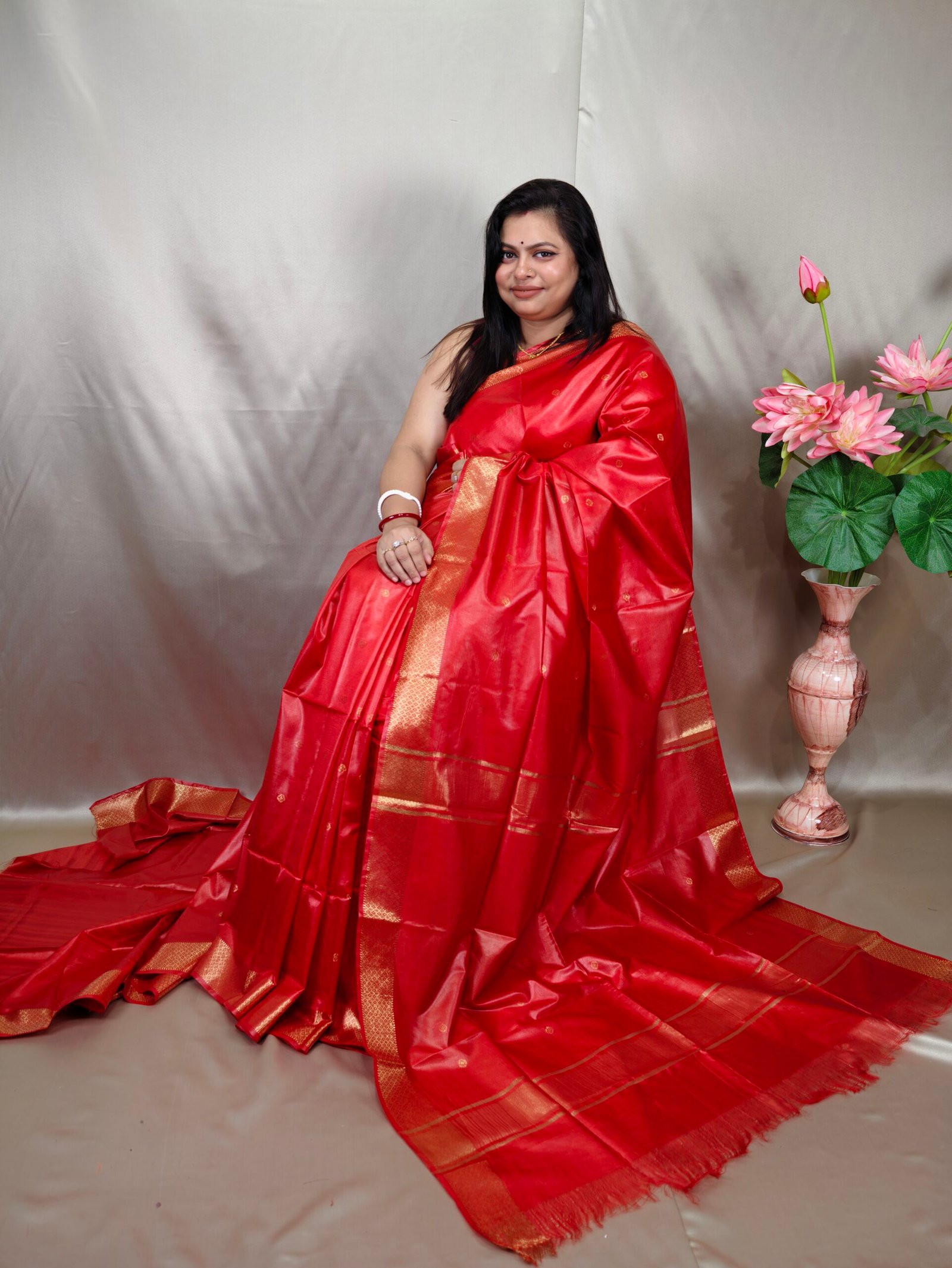 Semi Chanderi Katan