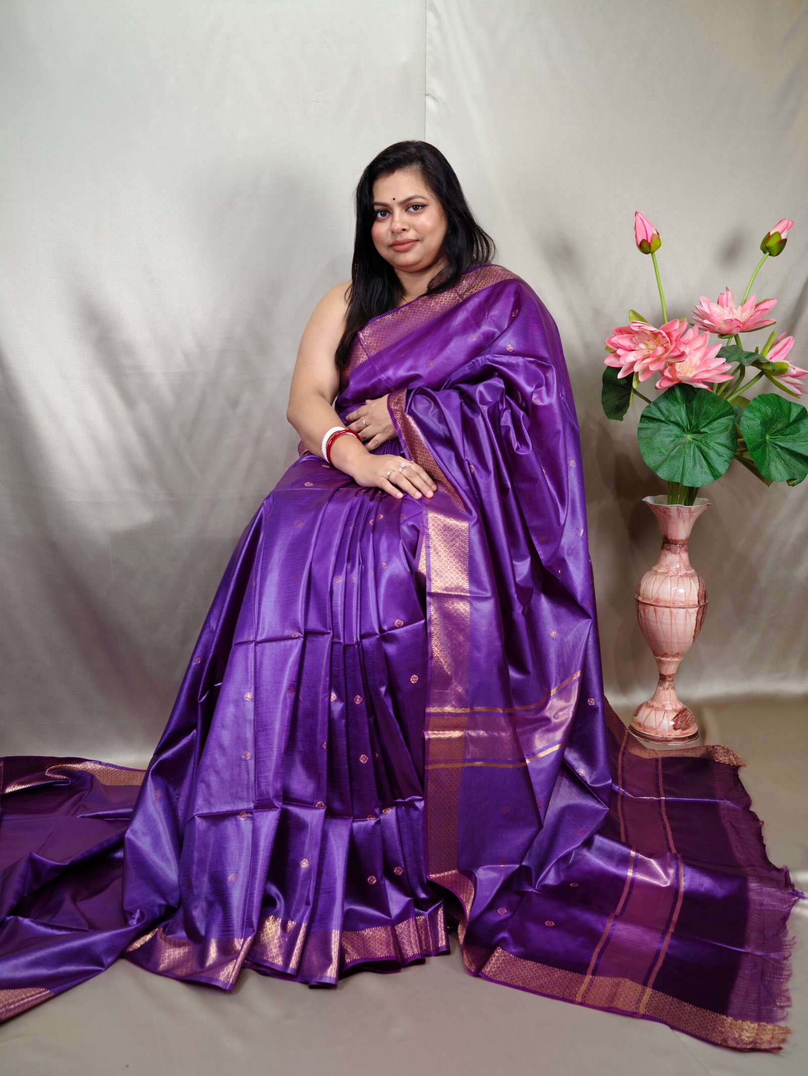Semi Chanderi Katan