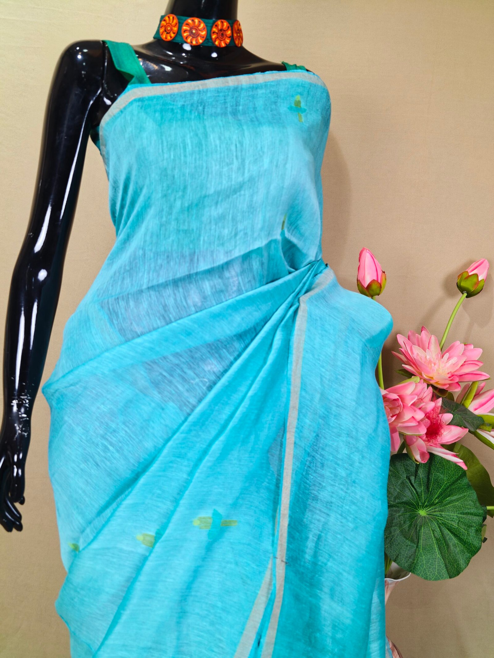 Silk Linen Jamdani - Image 2