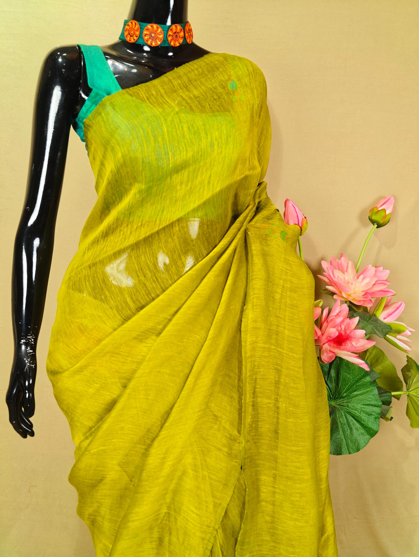 Silk Linen Jamdani - Image 2