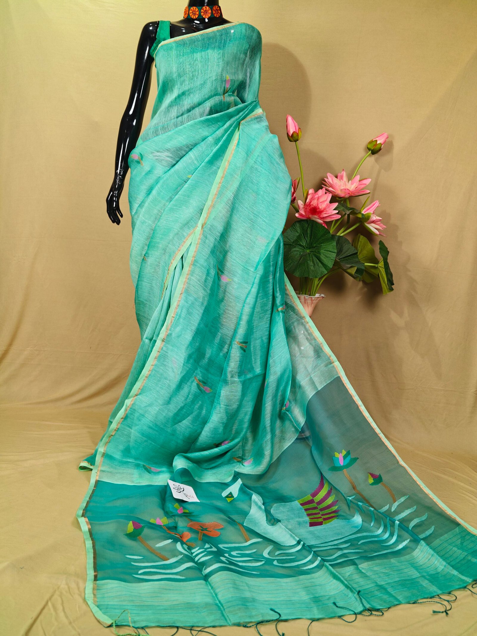 Silk Linen Jamdani