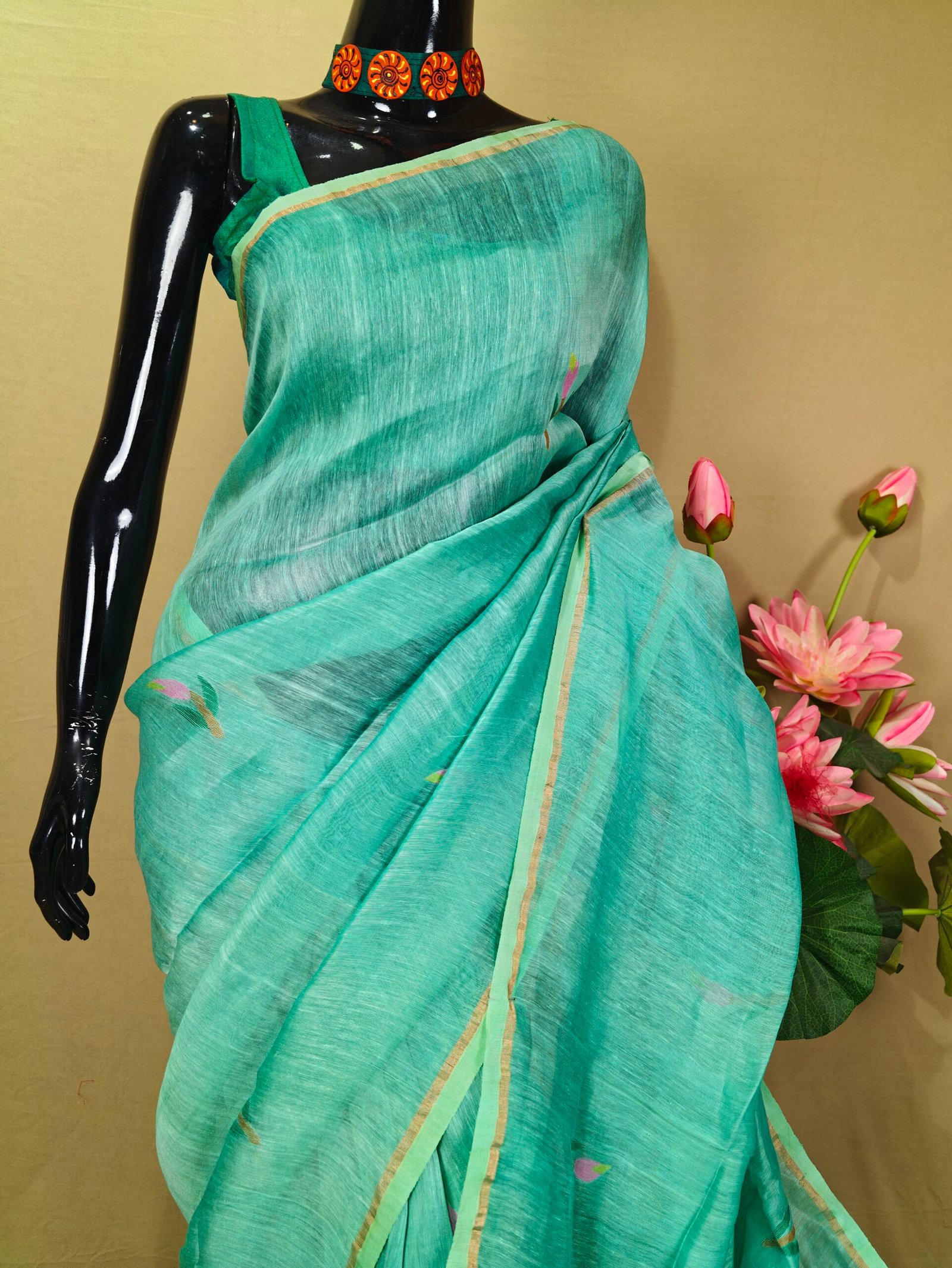 Silk Linen Jamdani - Image 2