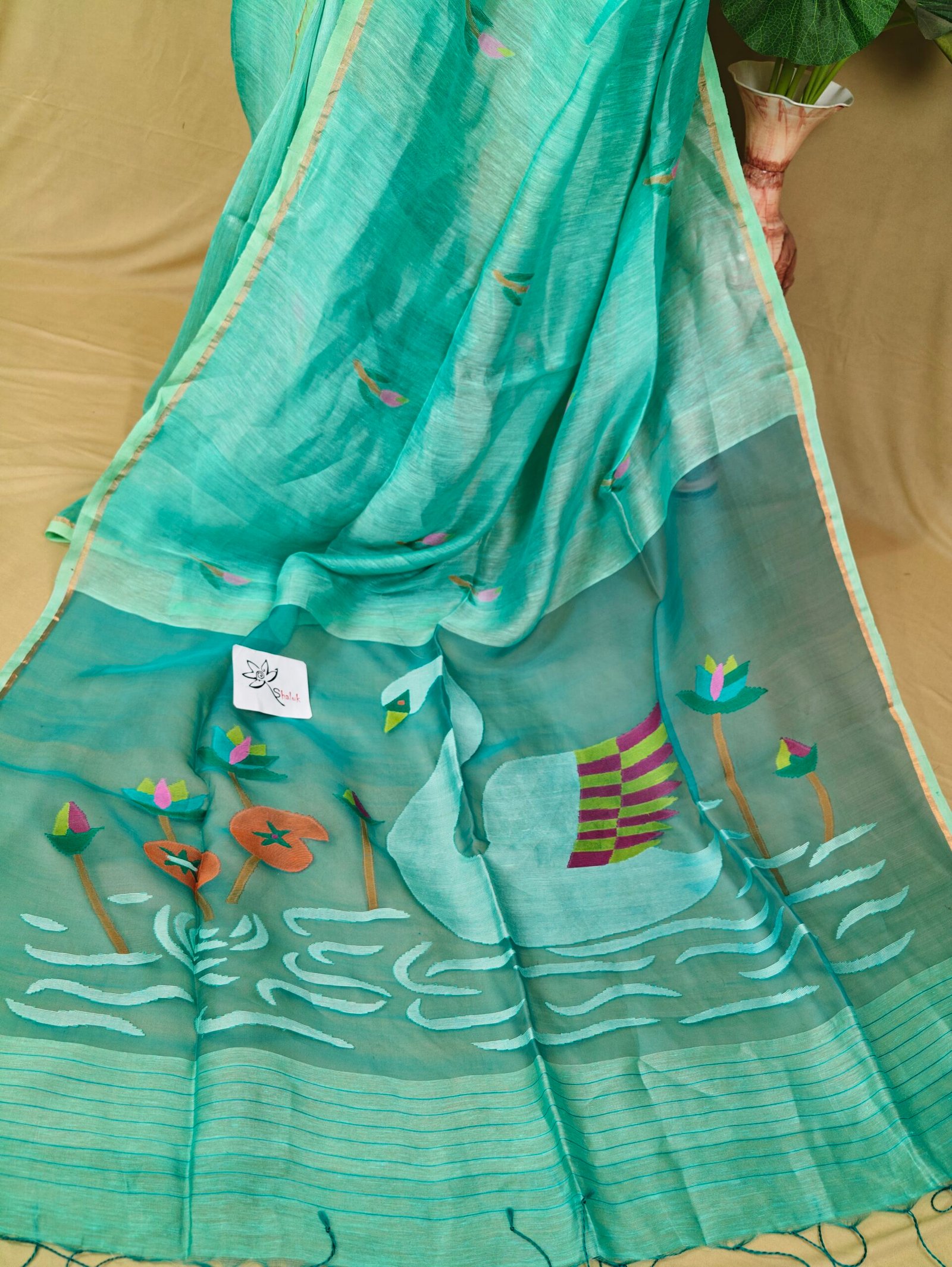 Silk Linen Jamdani - Image 3