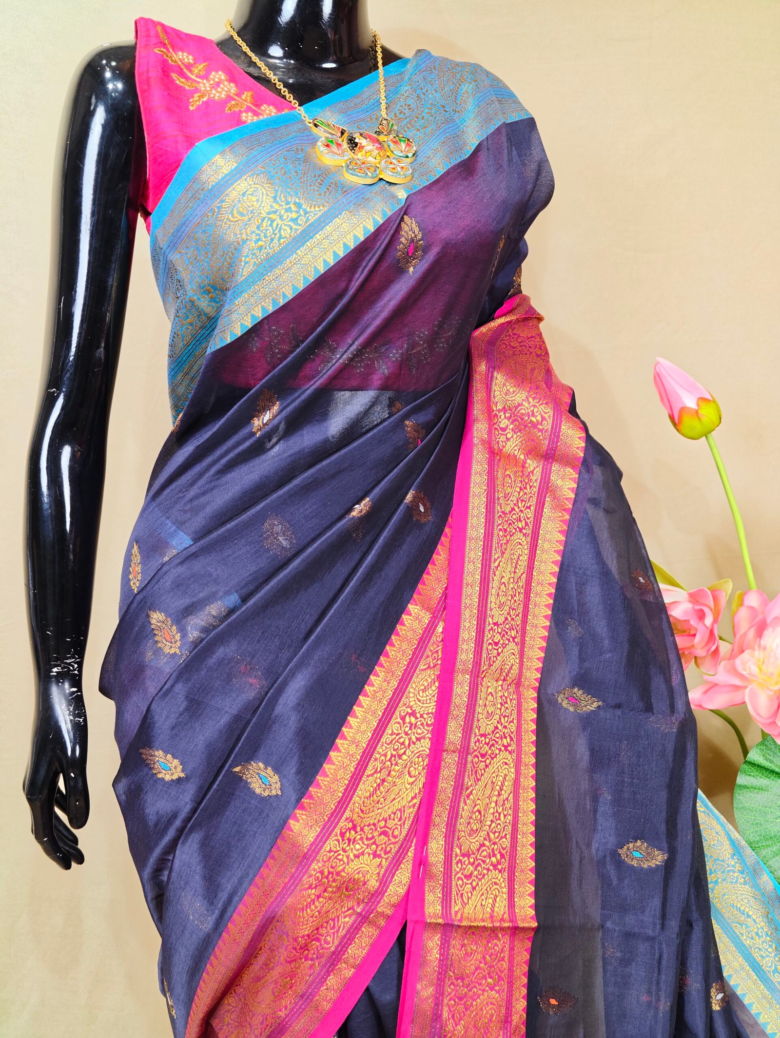 Handloom Mark Bengal Katan - Image 2