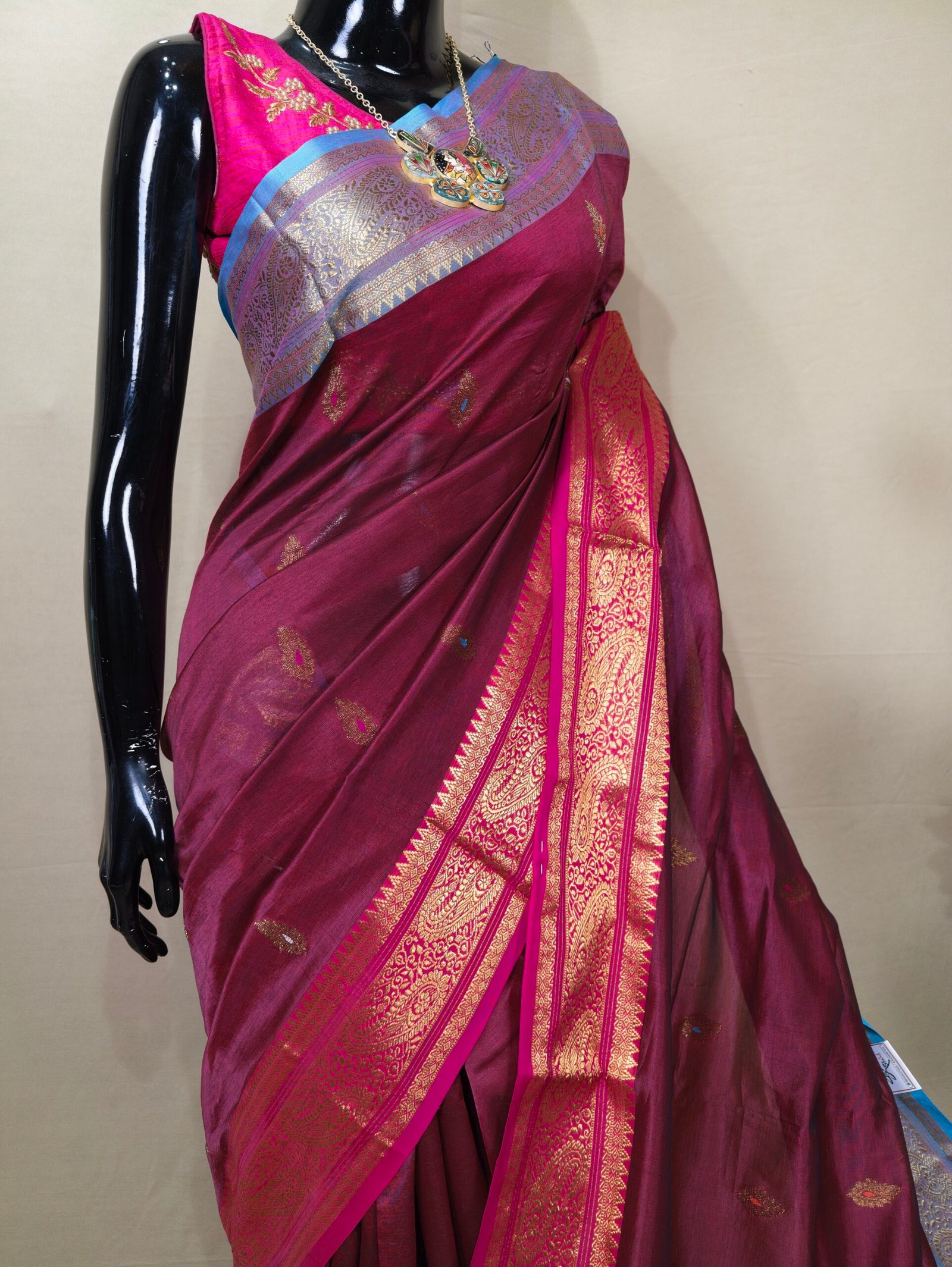 Handloom Mark Bengal Katan - Image 2