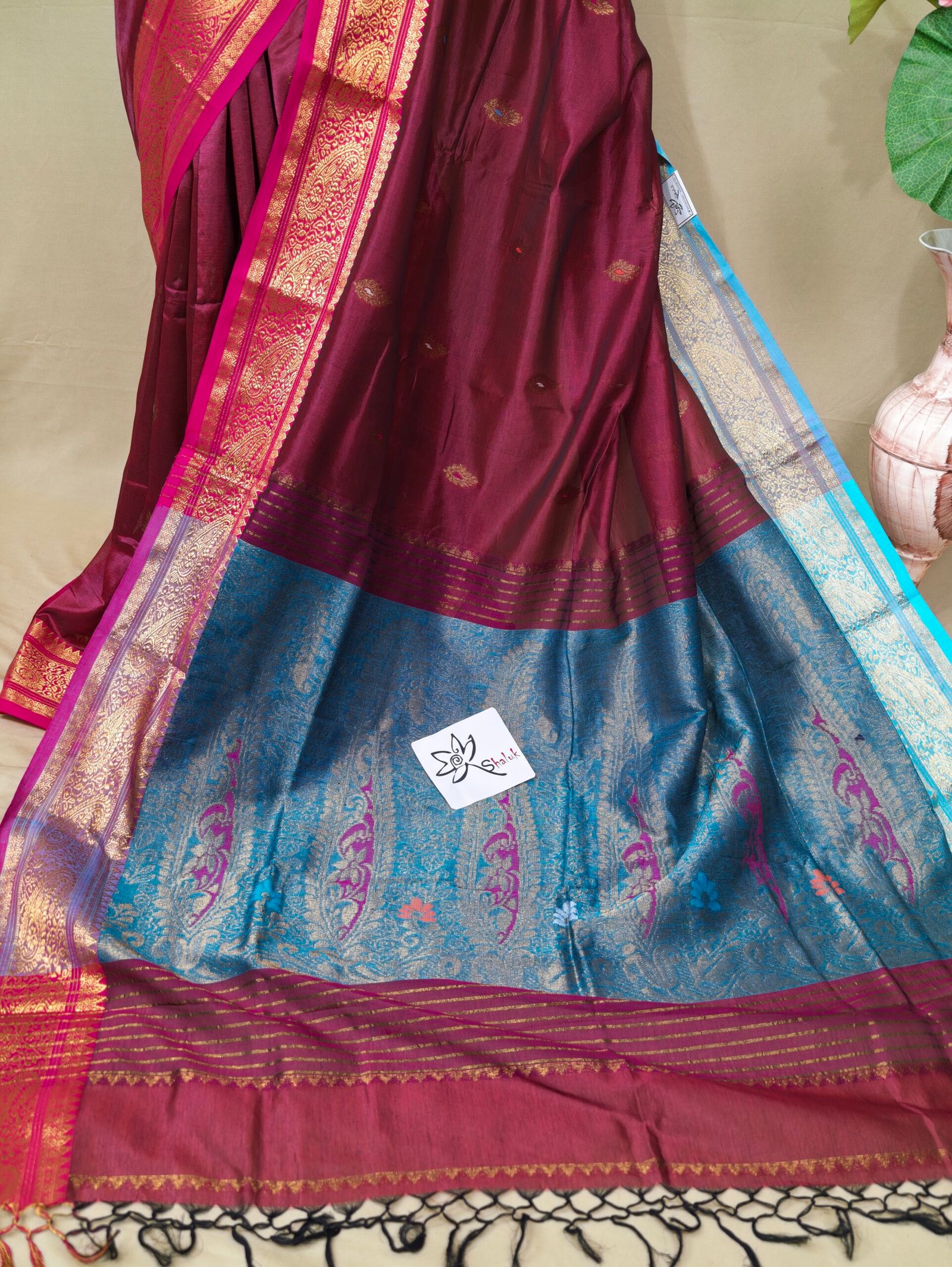 Handloom Mark Bengal Katan - Image 3