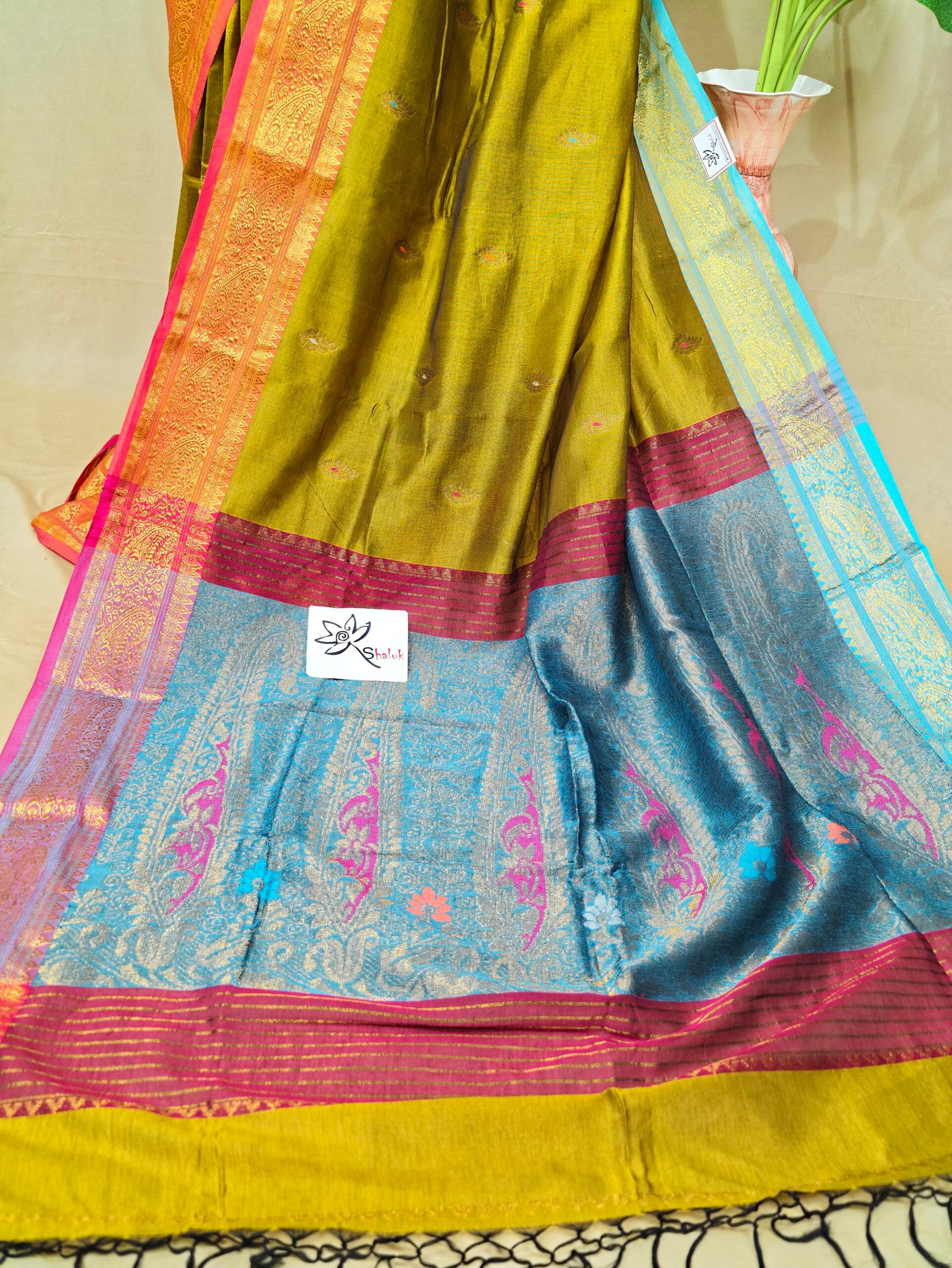 Handloom Mark Bengal Katan - Image 3