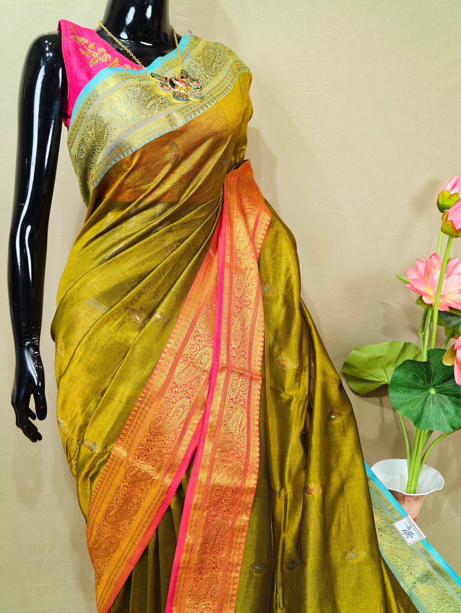Handloom Mark Bengal Katan - Image 2