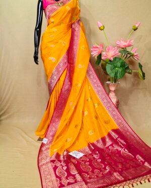 Crepe Khaddi Saree