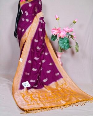 Crepe Khaddi Saree