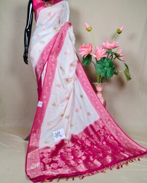 Crepe Khaddi Saree