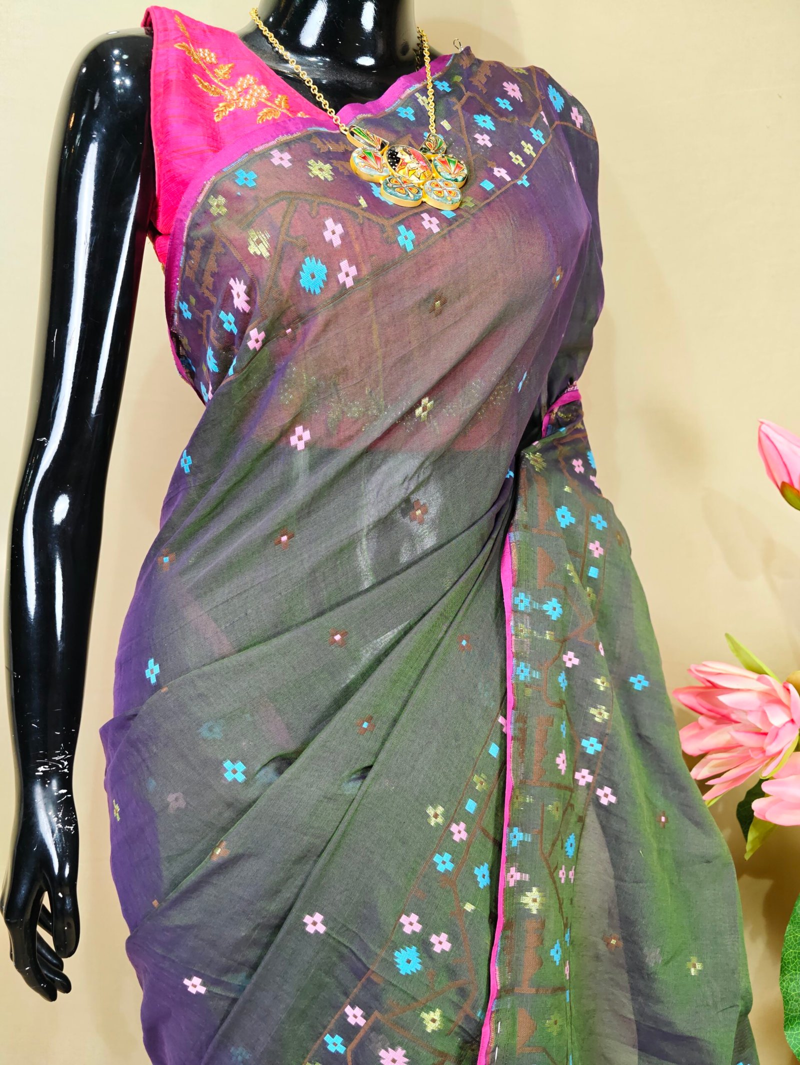 Mul Cotton Jamdani - Image 2