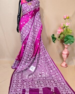 Tie And Dye Kantha Saree