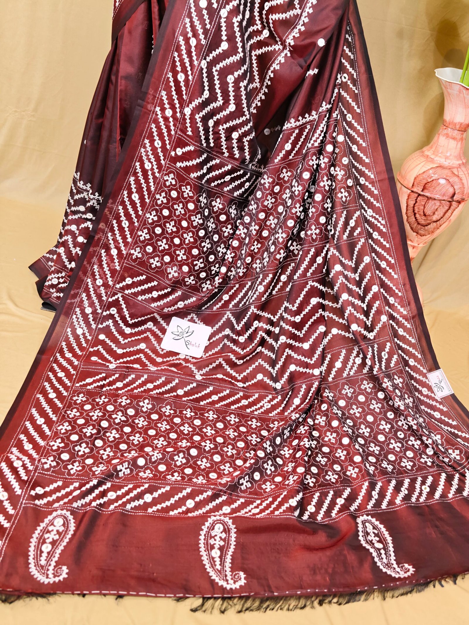Mirror Gujrati Saree - Image 3
