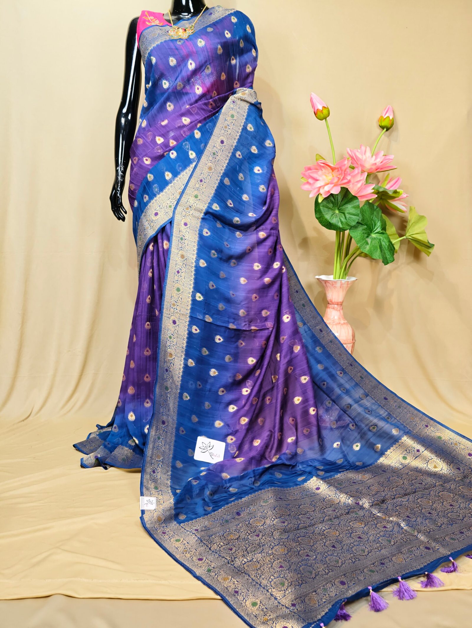 Tussar Orgenza Saree