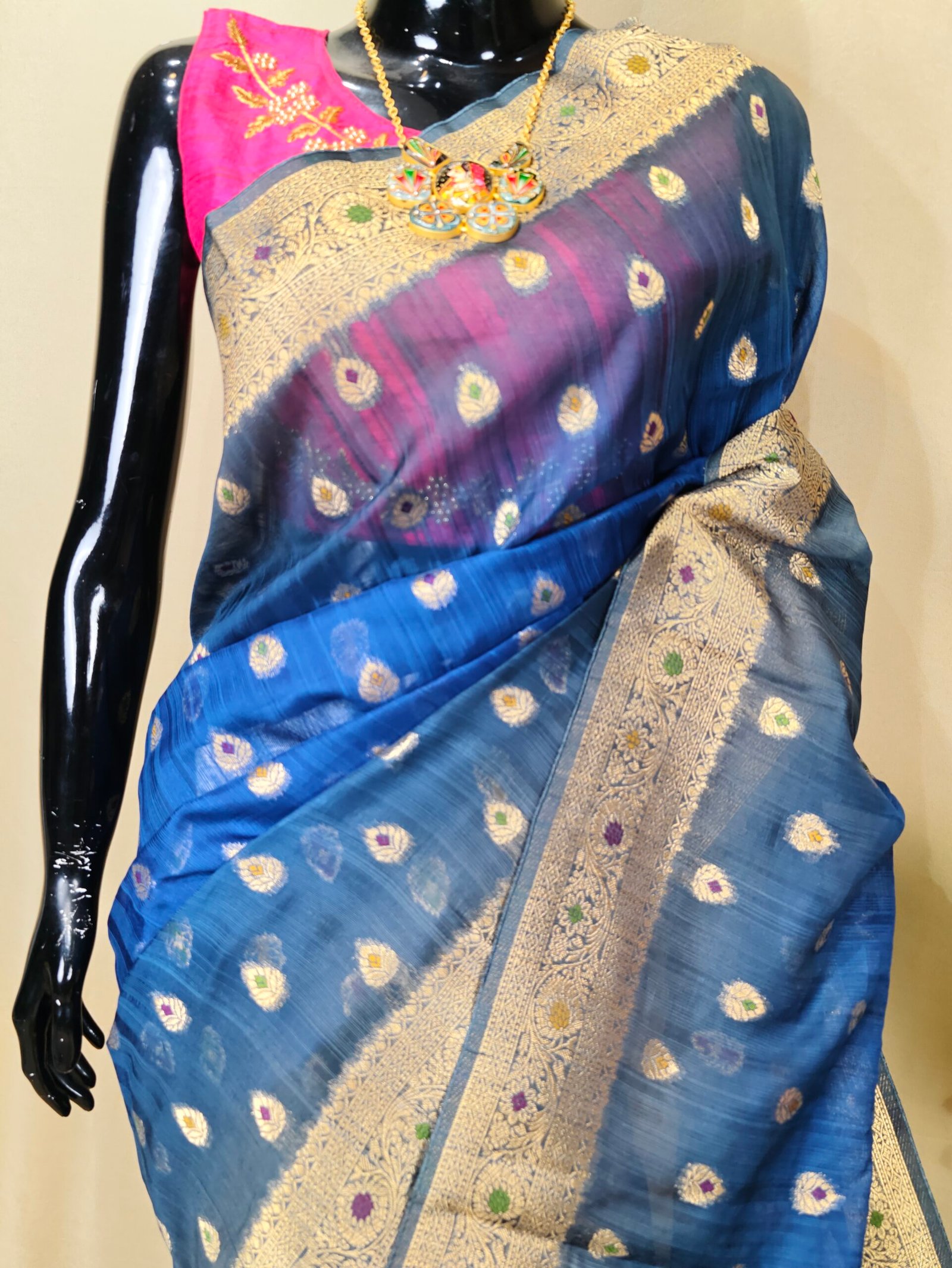 Tussar Orgenza Saree - Image 2