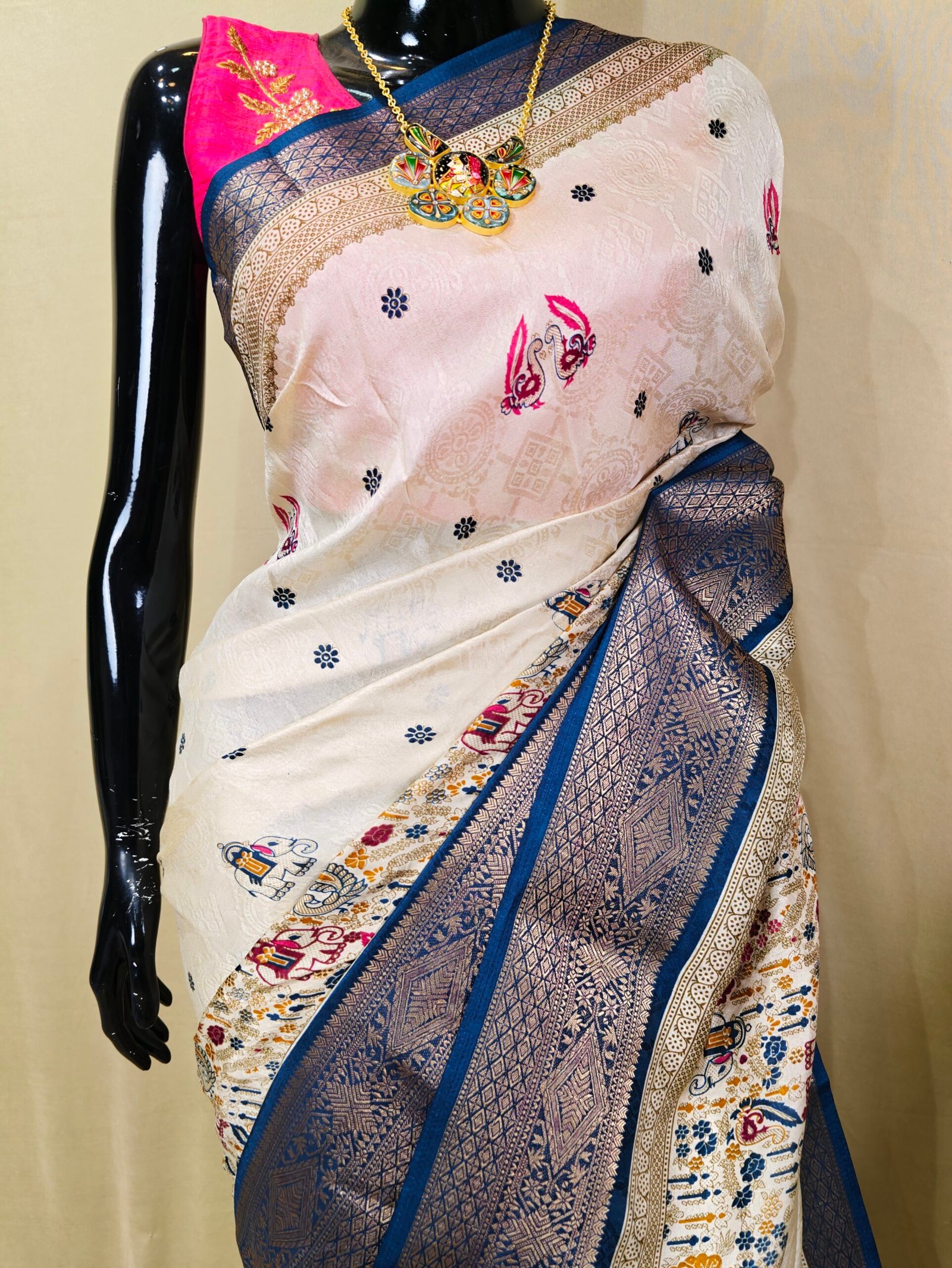 Kitkat Silk Saree - Image 3