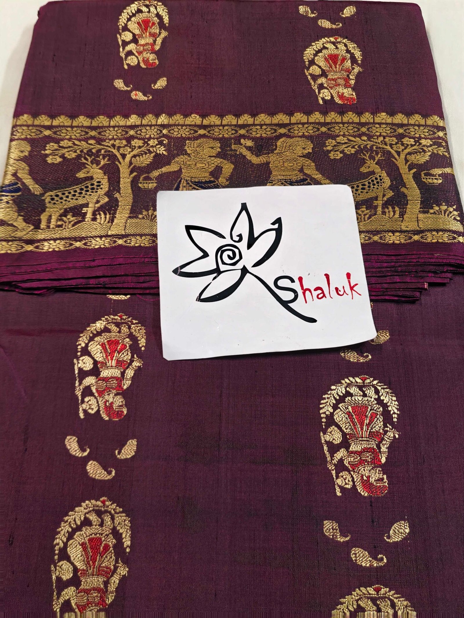 Pure Baluchari Saree - Image 5