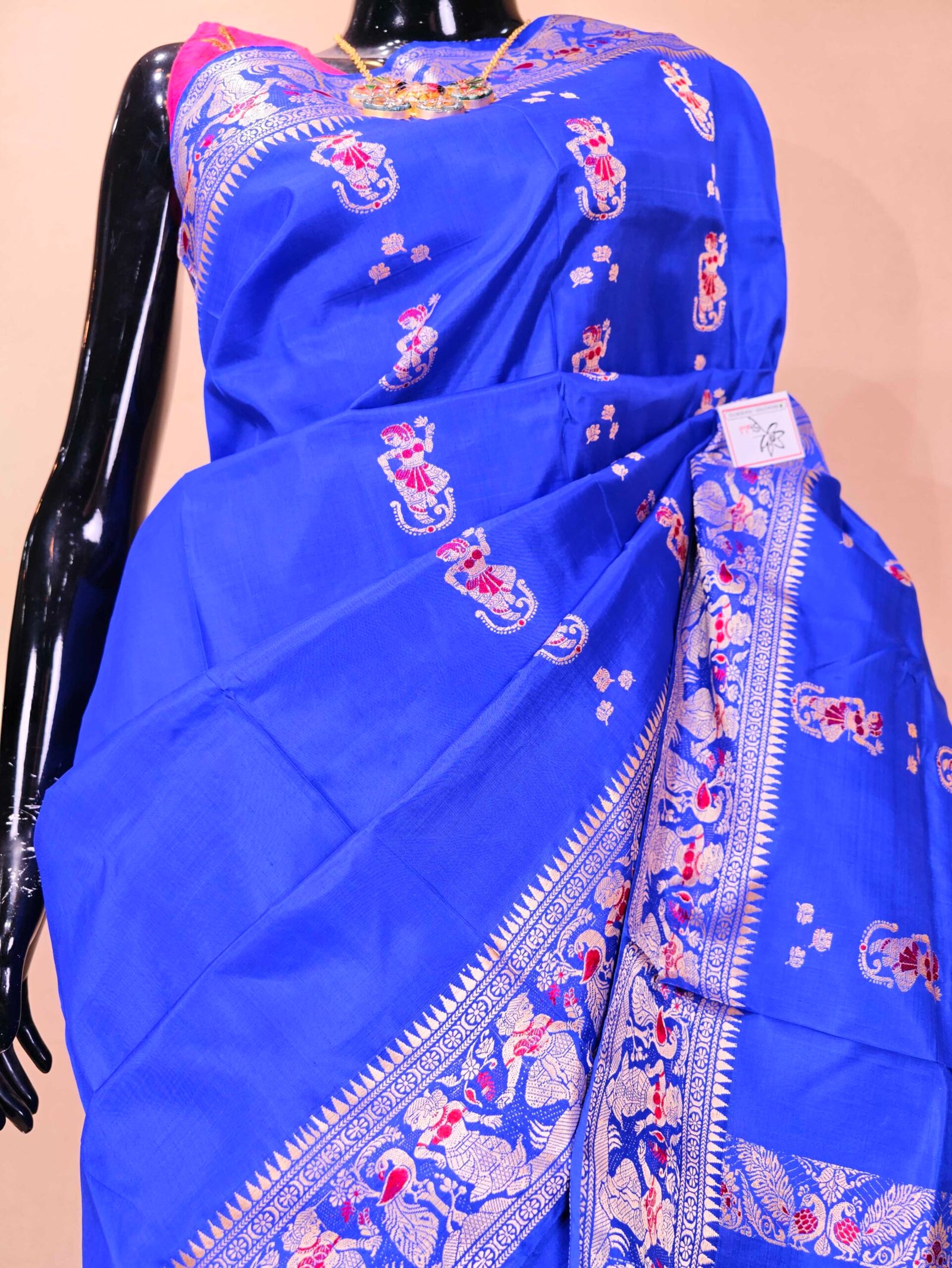Pure Baluchari Saree - Image 3