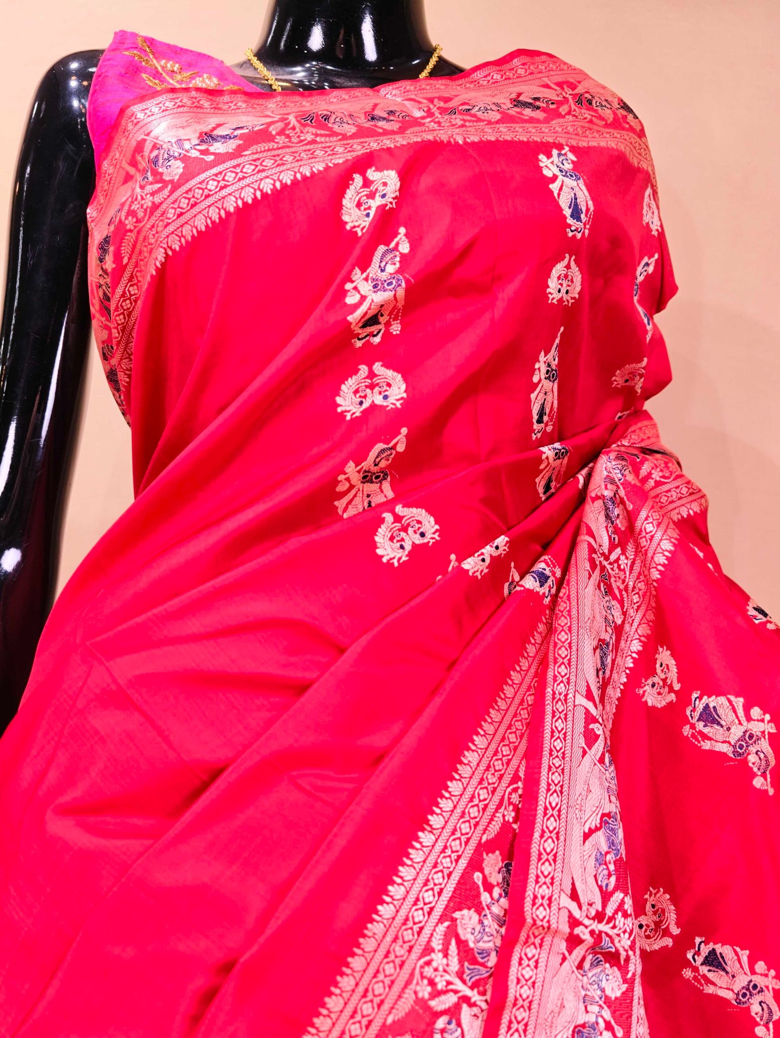 Pure Baluchari Saree - Image 4