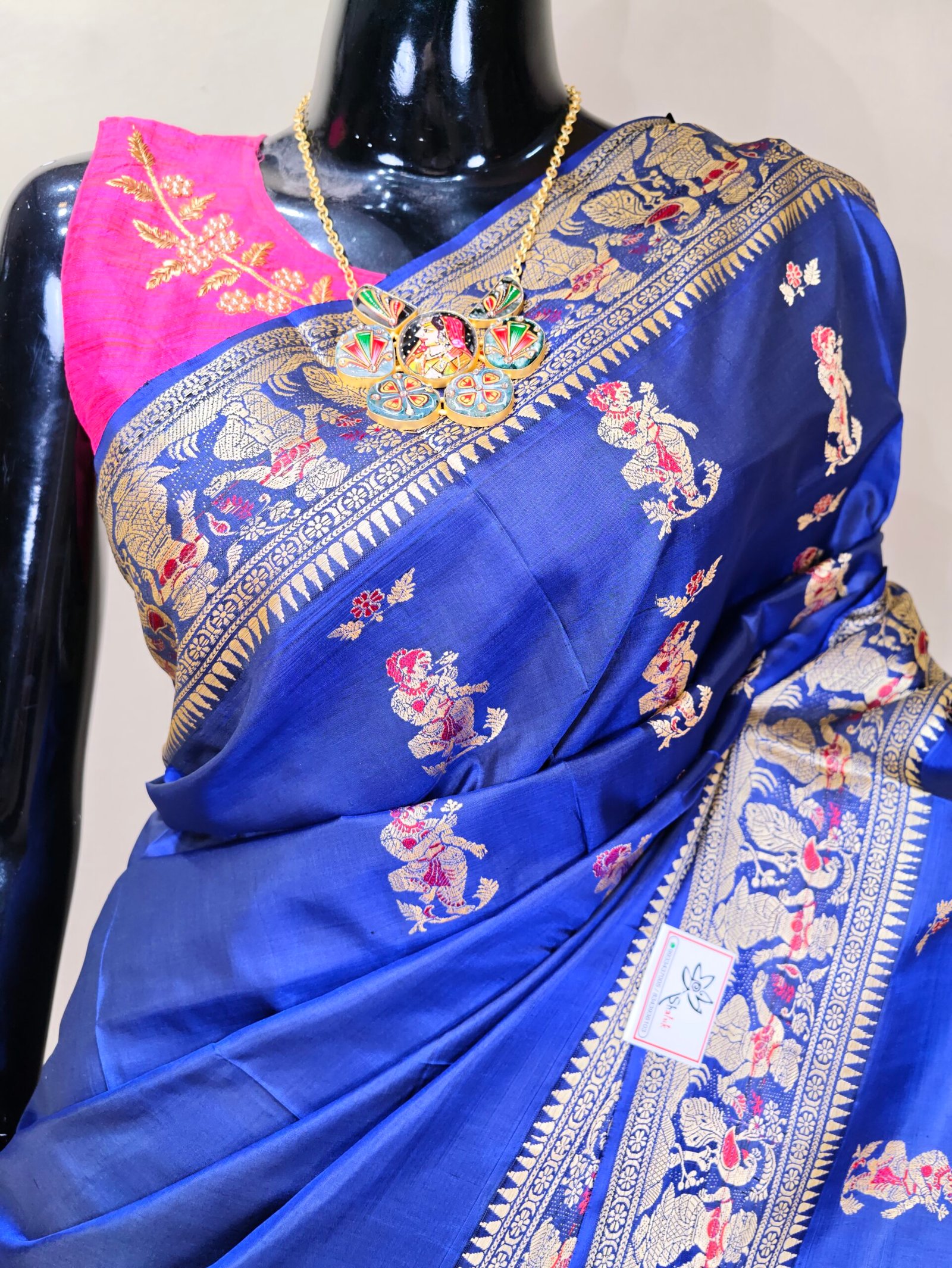 Pure Baluchari Saree - Image 3