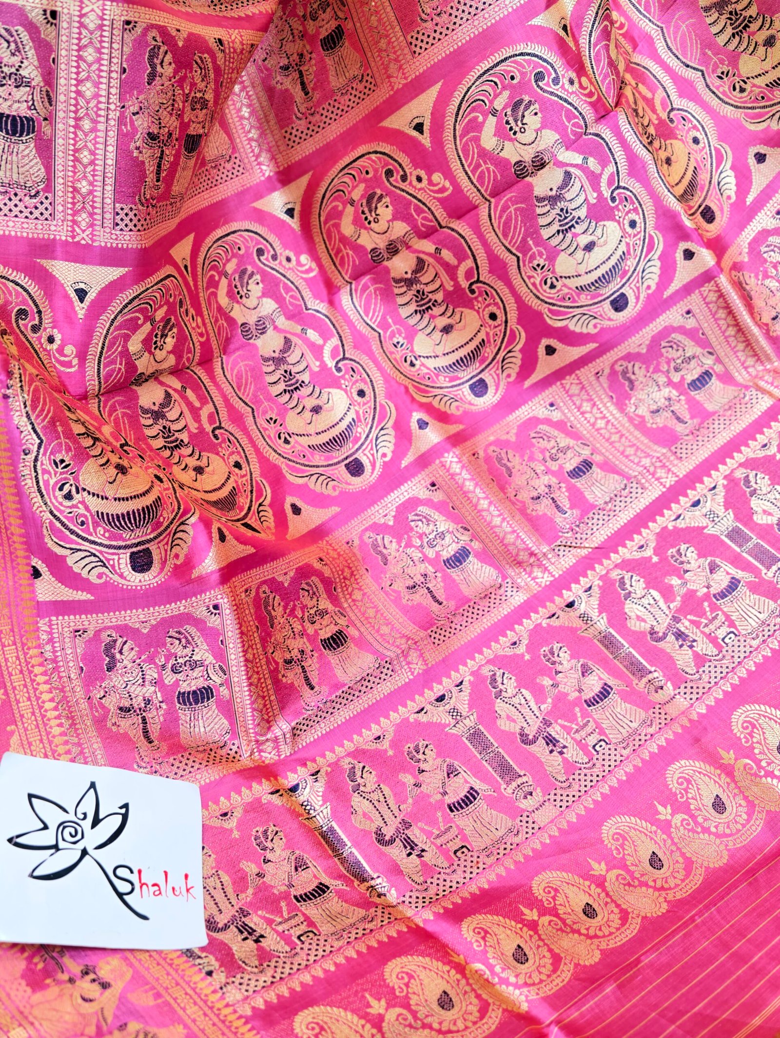 Pure Baluchari Saree - Image 4