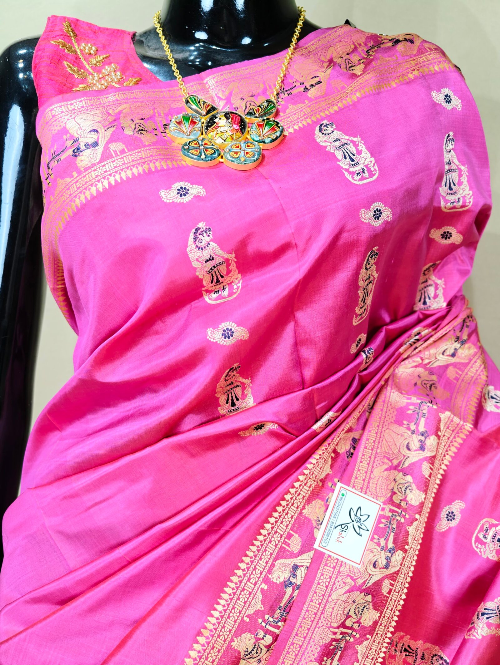 Pure Baluchari Saree - Image 2