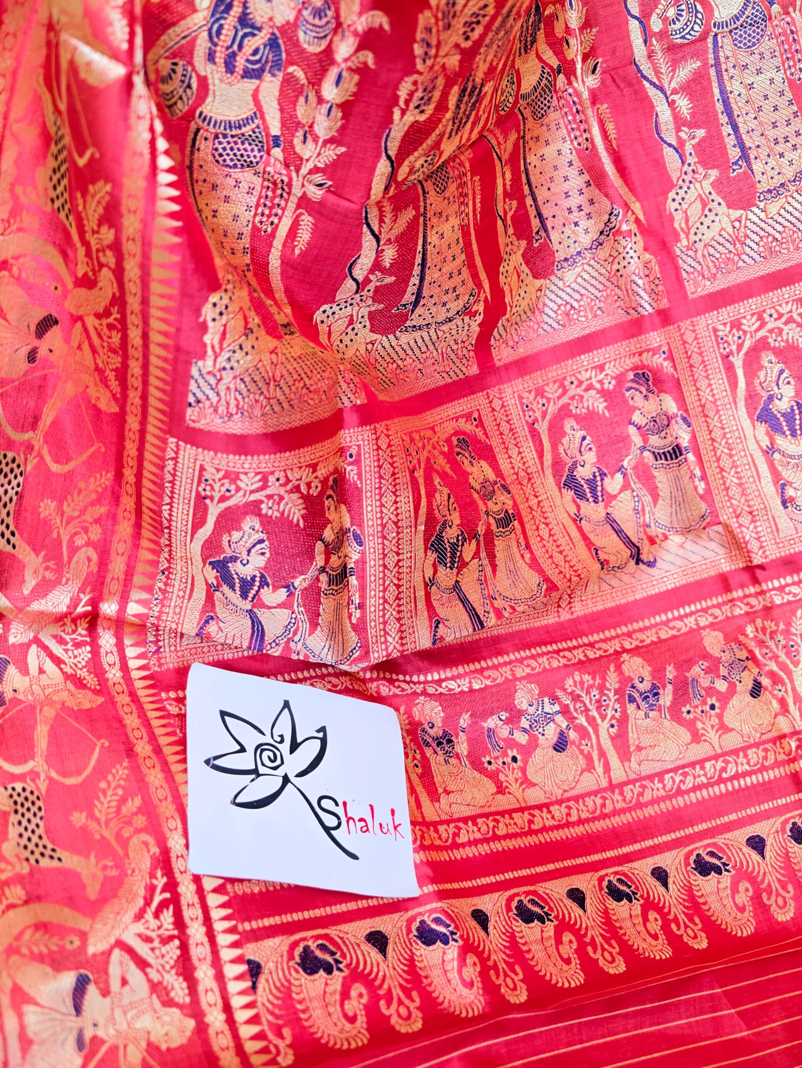 Pure Baluchari Saree - Image 4