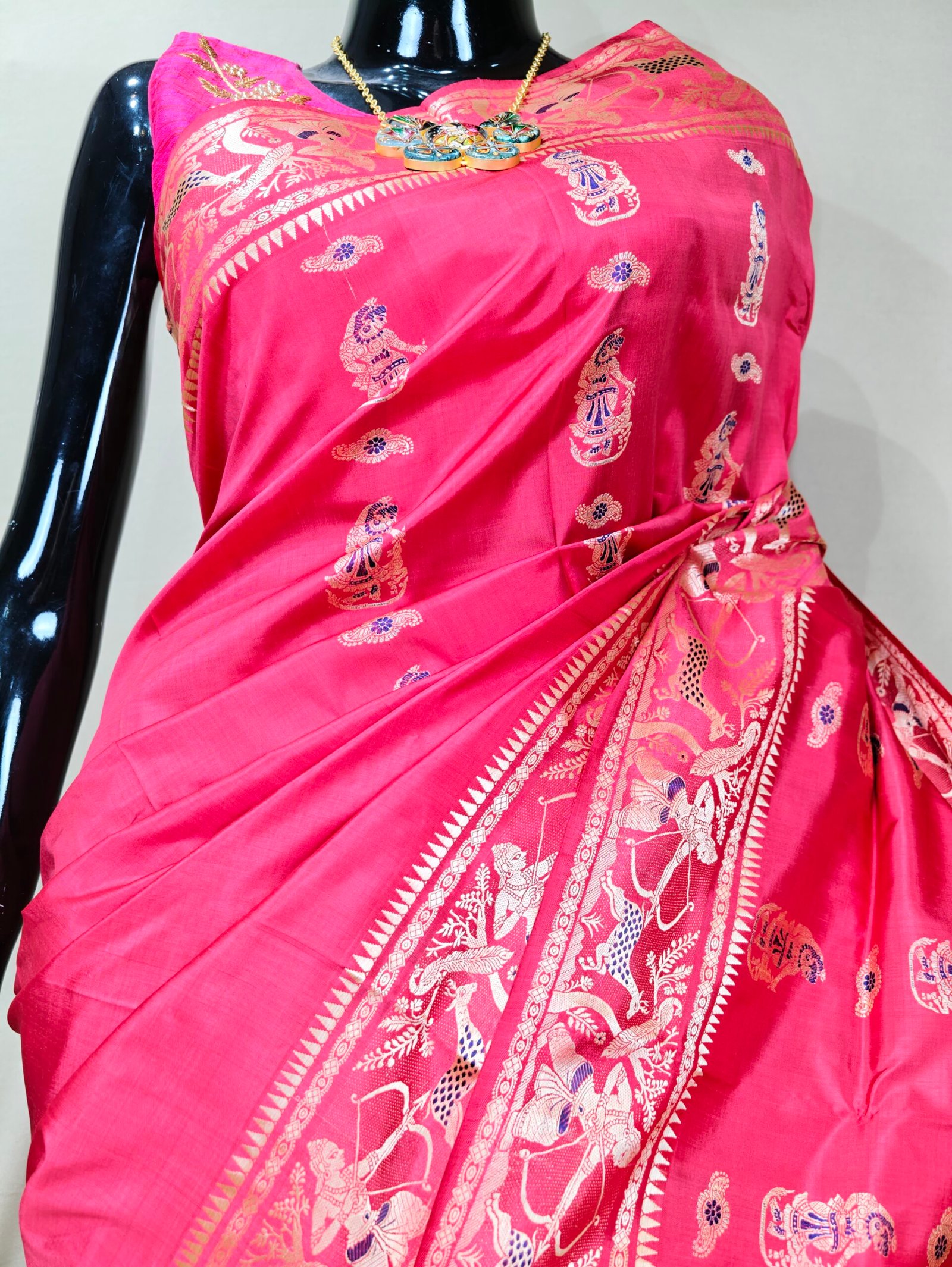 Pure Baluchari Saree - Image 2
